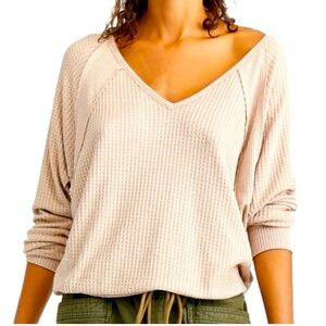 Free People Santa Clara Thermal Alabaster size L NWT